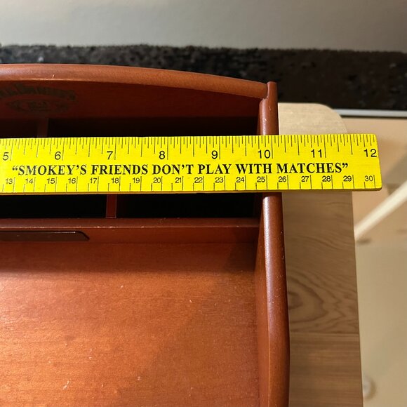 Mid-Century Jack Daniel's Wooden Dresser Top Organizer - Picture 4 of 15